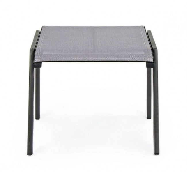 Reposapiés Cruise antracita de aluminio para muebles de jardín 53 x 51 x 44 cm