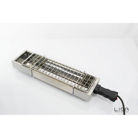 Barbacoa eléctrica fácil transporte 53 x 14 cm