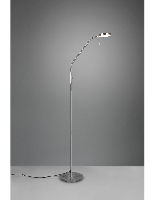 Lámpara de pie Monza Led Touch Dimmer Nickel Trio Lighting Studio