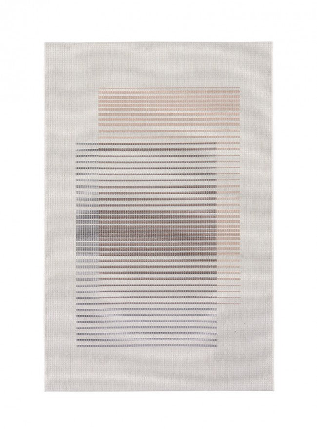 Alfombra Kino Beige-Azul-Naranja 160X230