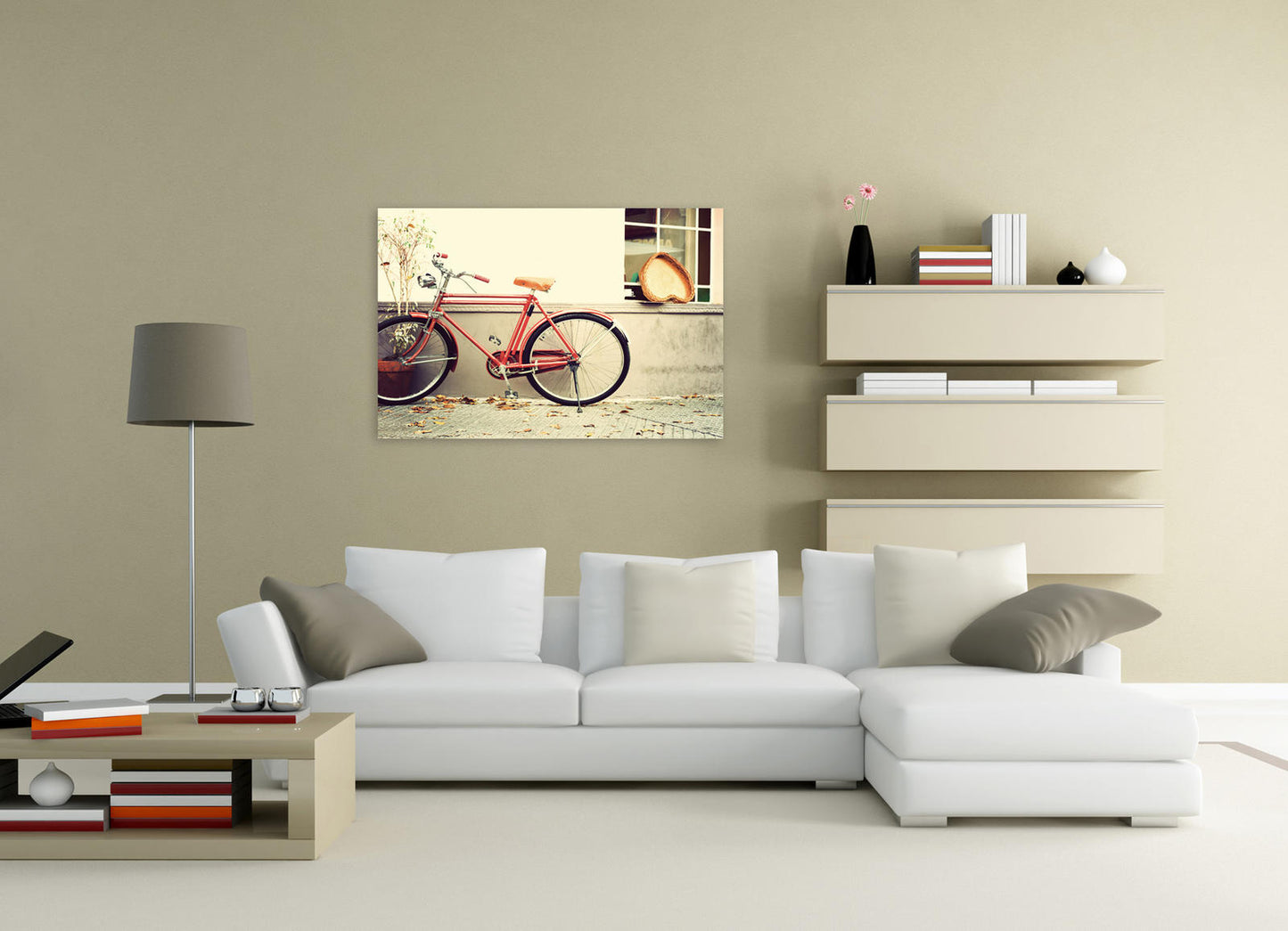 Impresión sobre vidrio 70x70 cm con lienzo multicolor