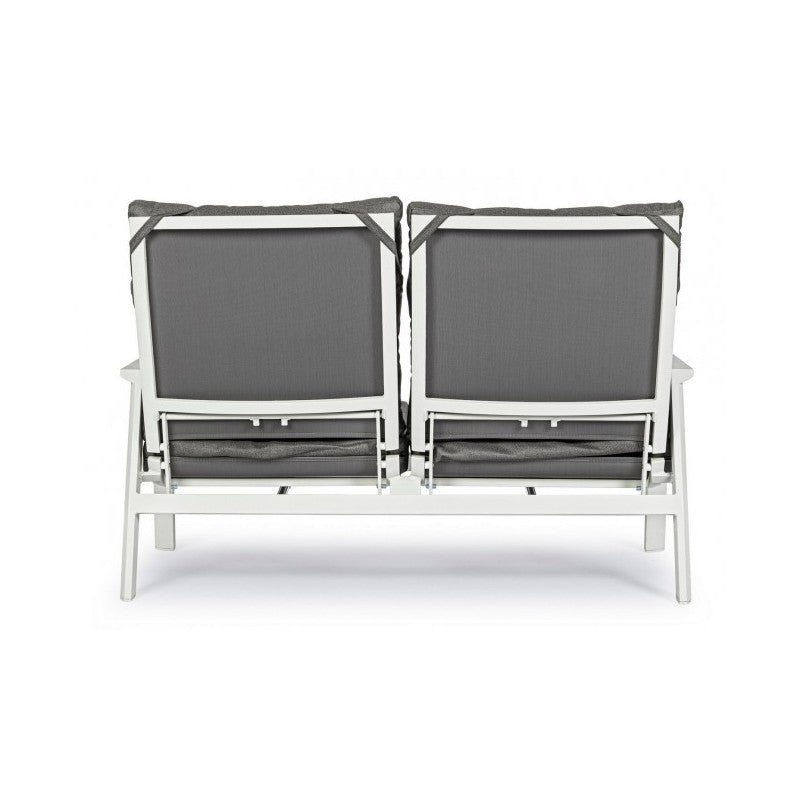 Sofá exterior 2 plazas reclinable 152x81x98h cm