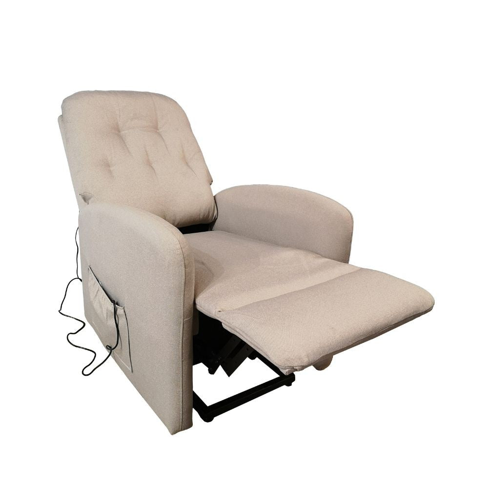 Sillón elevador Katia tela beige 1 motor