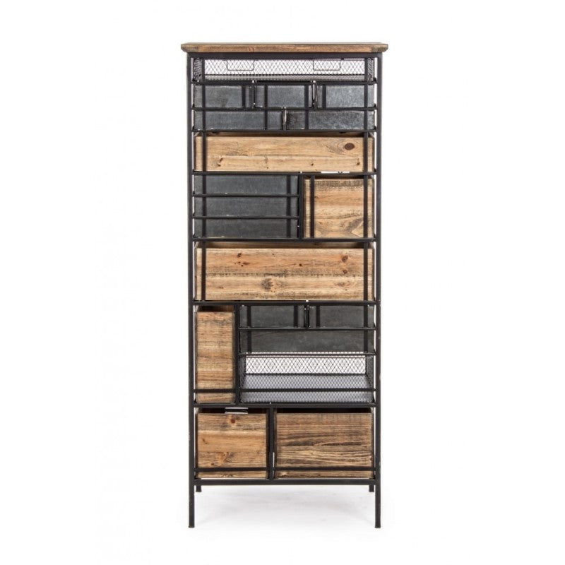 Cómoda de acero con diecinueve cajones Antracita OFFICINA 59x33,5x h146 cm