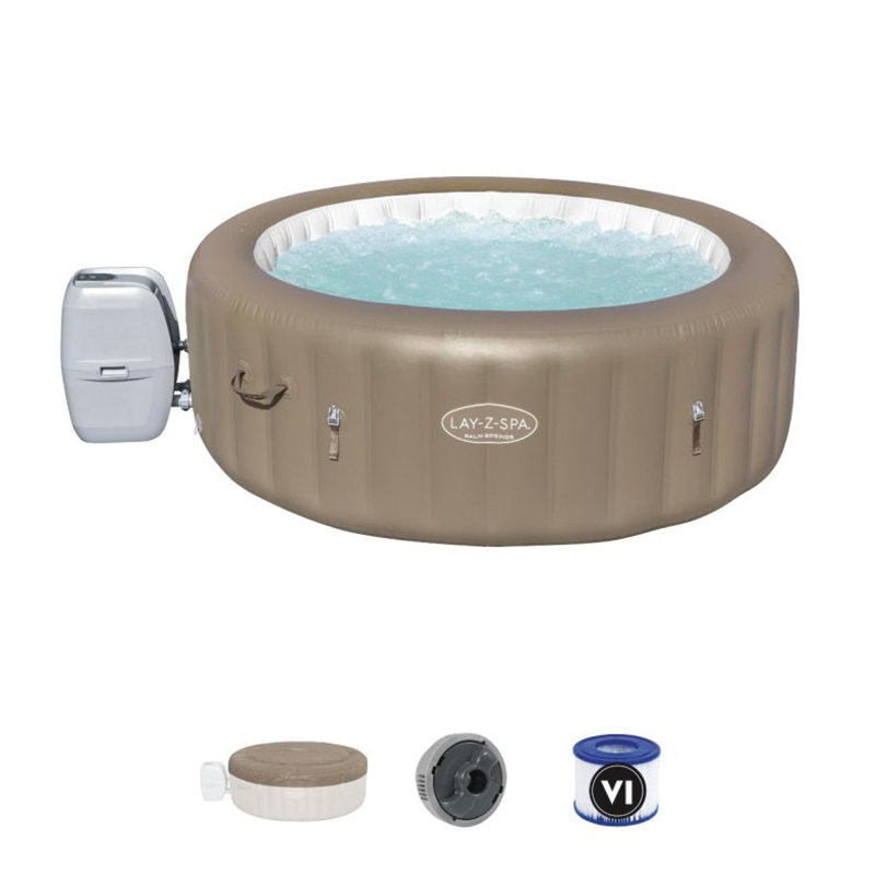 Bañera de hidromasaje inflable Lay-Z-Spa Palm Springs AirJet para 4-6 personas