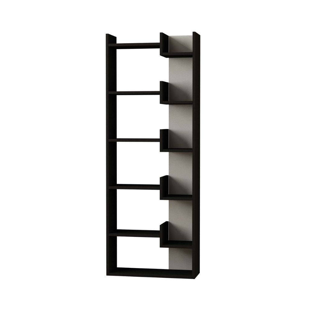 Librería oppa blanco antracita 60x162