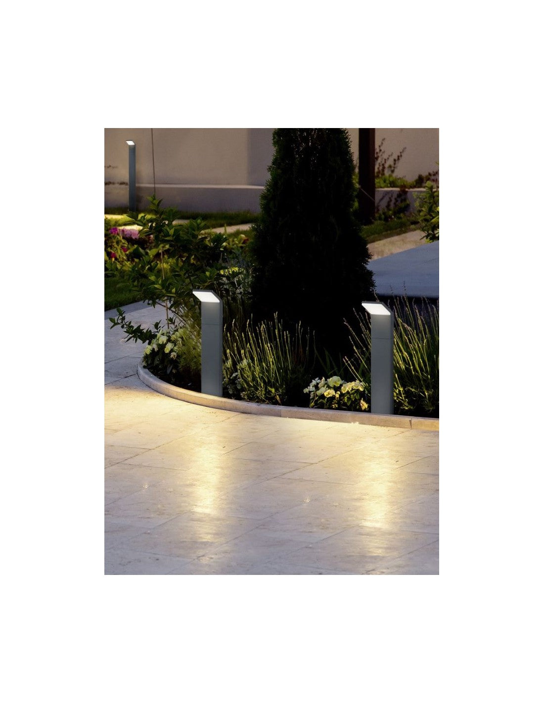 Bolardo de jardín moderno Pearl Led IP54 Antracita H50 cm Trio Lighting