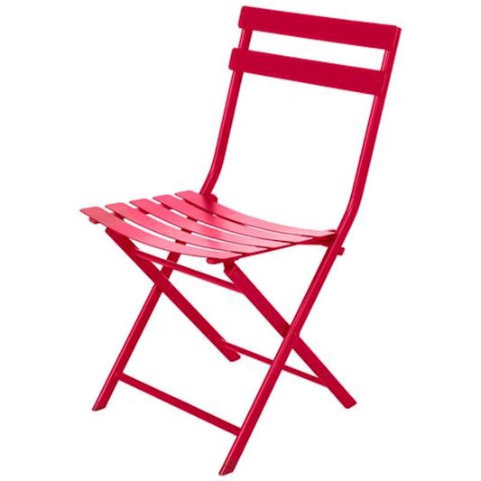 Silla de jardín plegable Color: Rojo