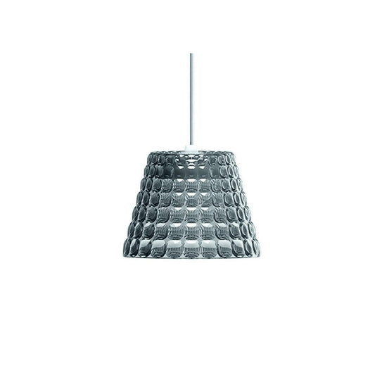 TIFFANY Lámpara colgante de plexiglás gris diámetro 13x h10 cm