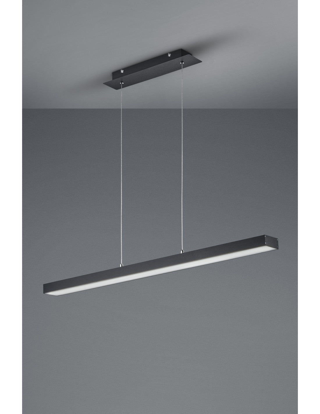 Agano Black Led 18w Touch Dimmable Trio Iluminación Suspensión