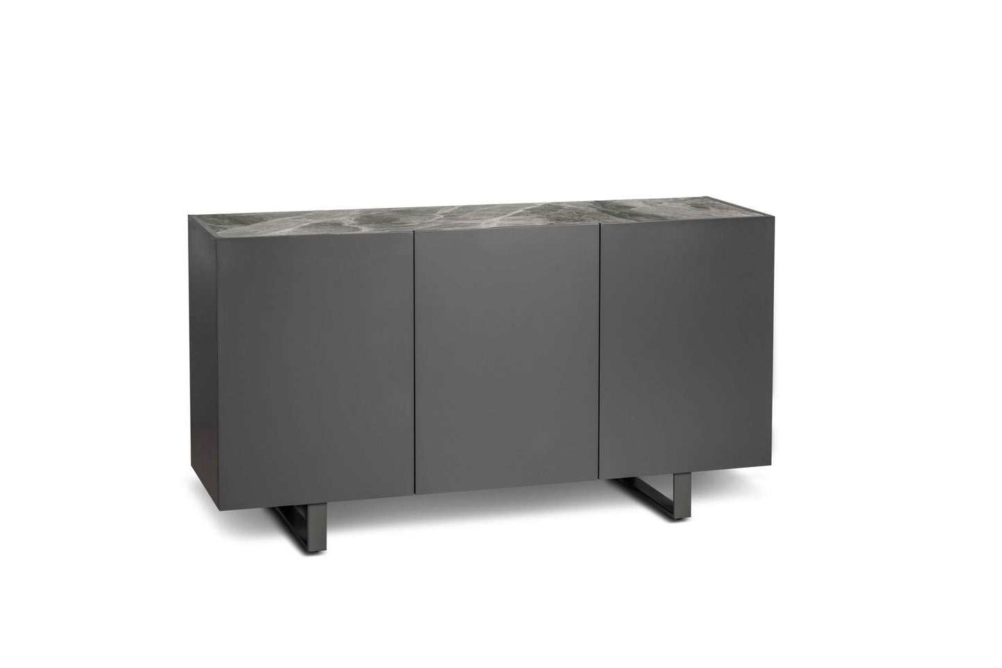 Aparador 3 puertas gris-gris oscuro 45 cm x 150 cm Alt. 85 cm