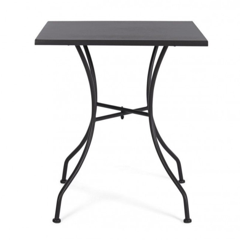 Mesa Kelsie acero antracita 70x70 cm