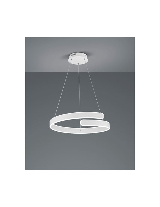 La suspensión espiral del diseño llevó la iluminación blanca del trío de Parma del atenuador 4000k