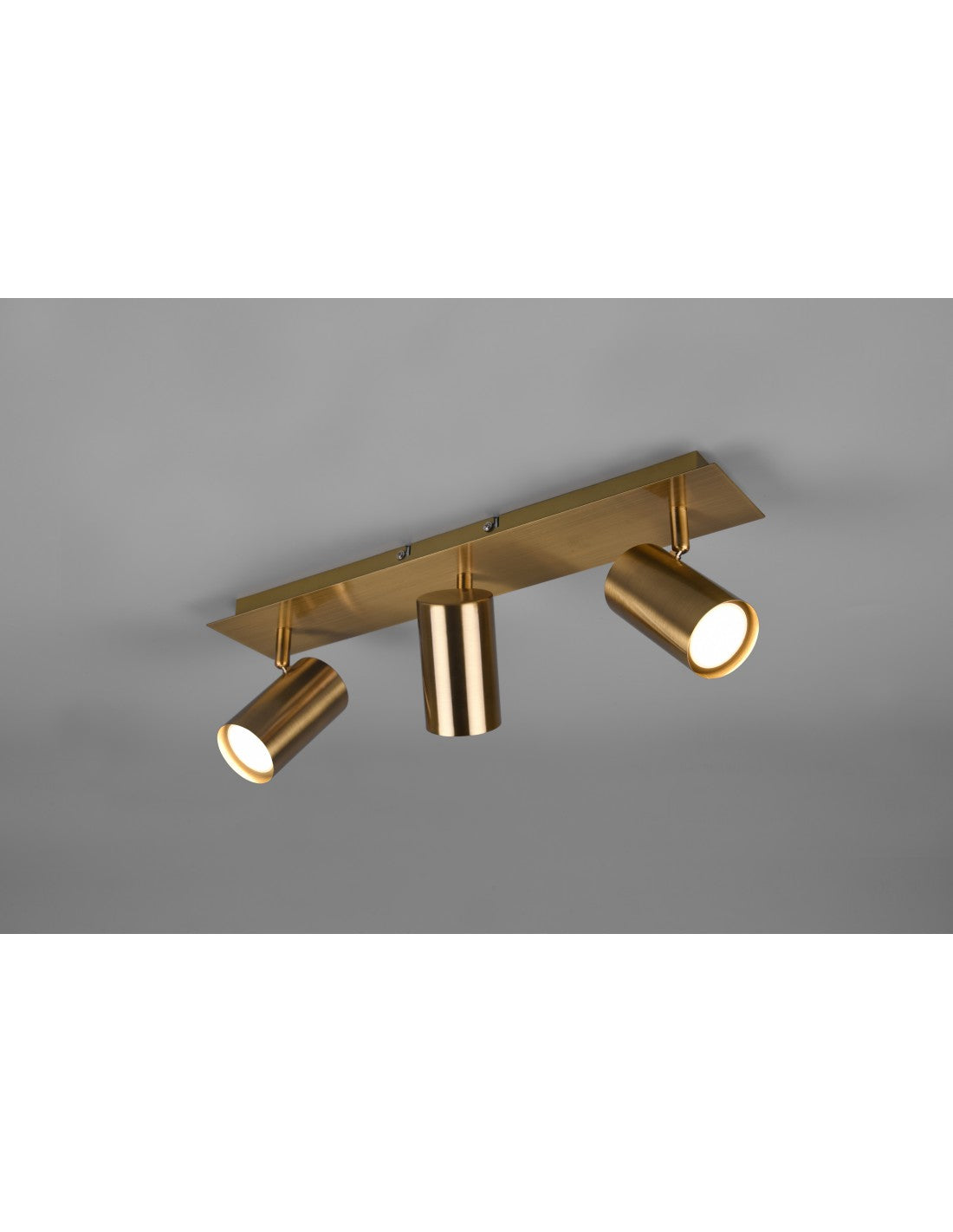 Marley Foco 3 Focos GU10 Latón Envejecido L48 cm Trio Lighting