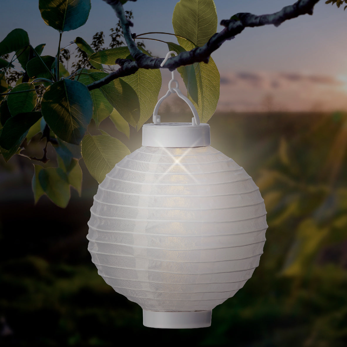 Linterna solar de nailon