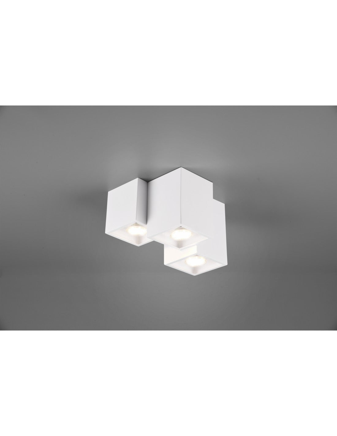 Lámpara de techo 3 Cubos GU10 Fernando Blanco Mate Trio Lighting