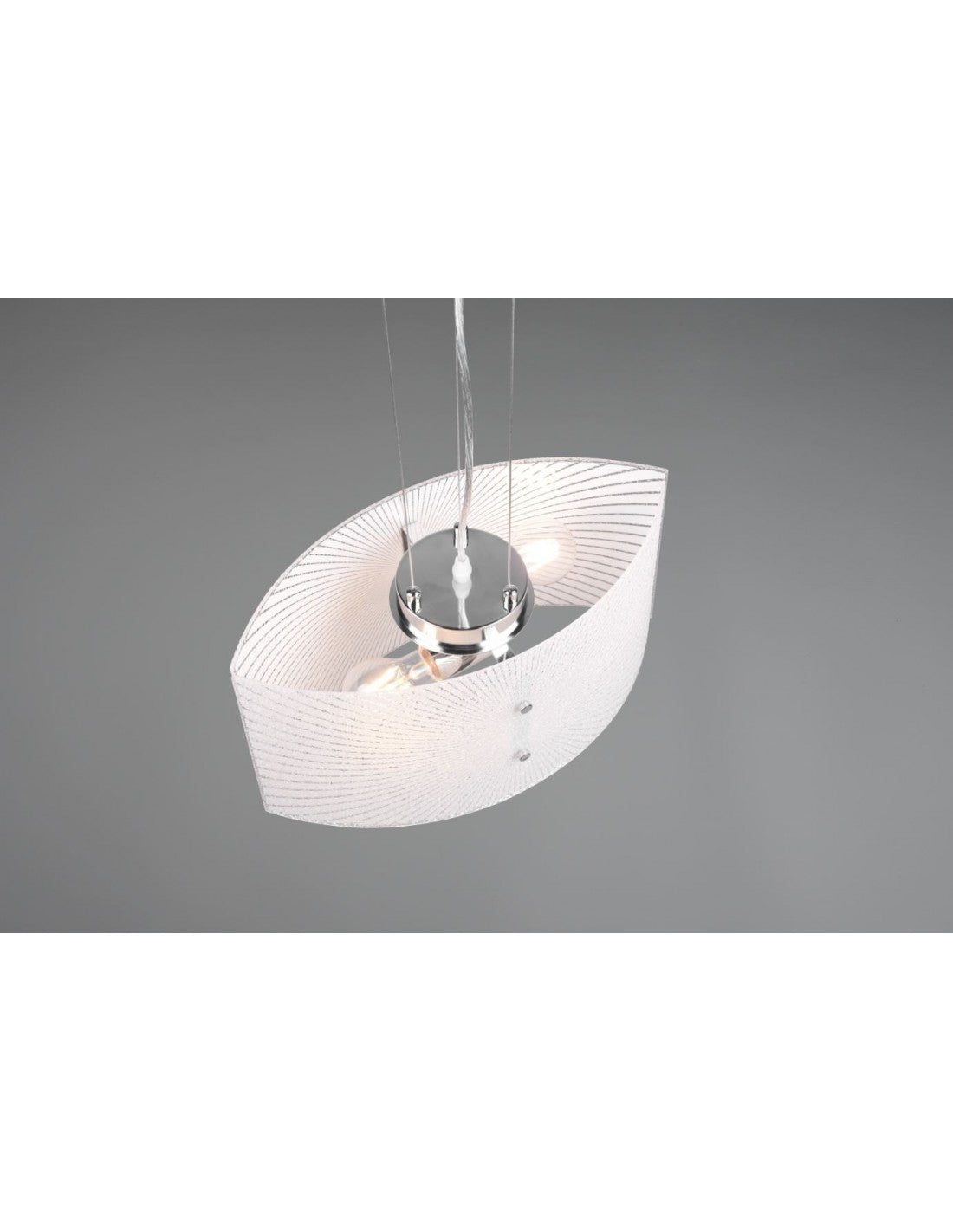 Elisa 2xE27 Lámpara de cocina con suspensión de vidrio transparente Trio Lighting