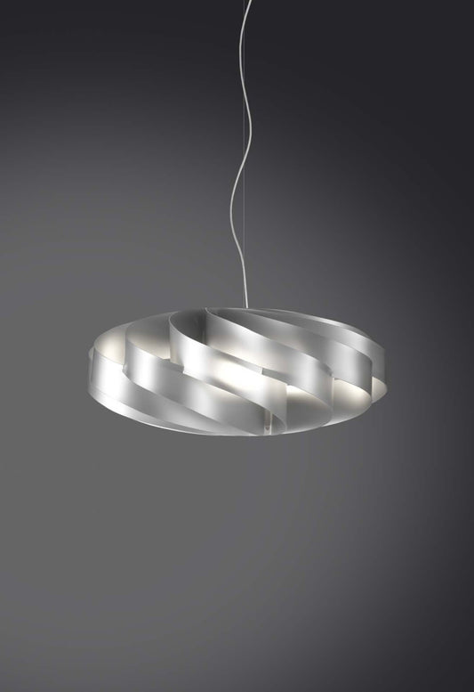 Lámpara colgante de una luz Plata 50x50xH22cm