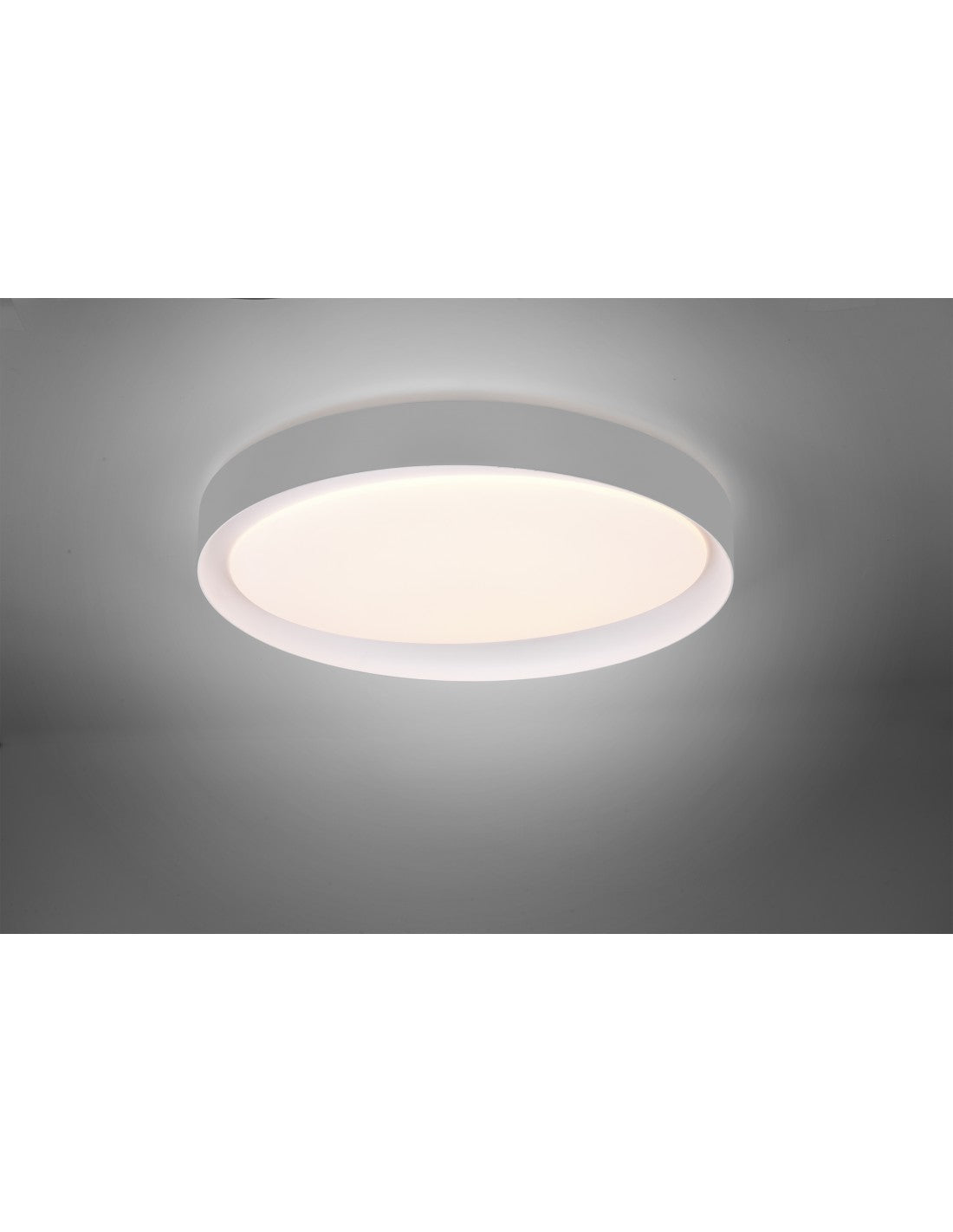 Lámpara de techo LED regulable Zeta Ø48 cm gris Trio Lighting