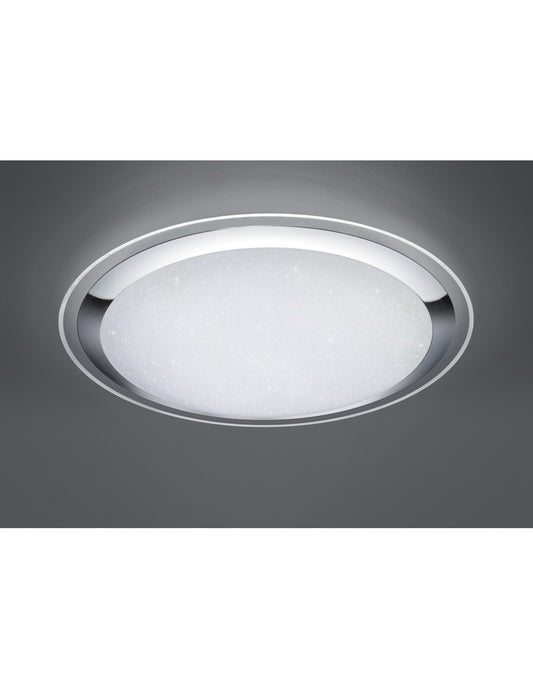 Lámpara de techo LED grande Dimmer Miko Glitter Ø85 cm Trio Lighting