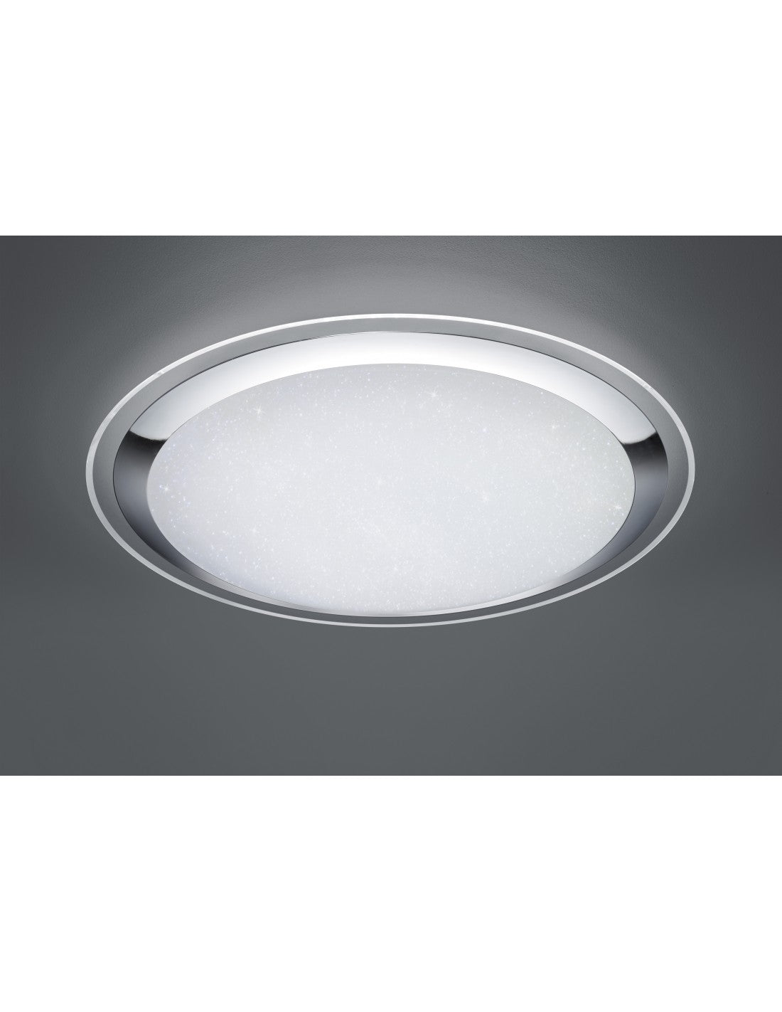 Lámpara de techo LED grande Dimmer Miko Glitter Ø85 cm Trio Lighting