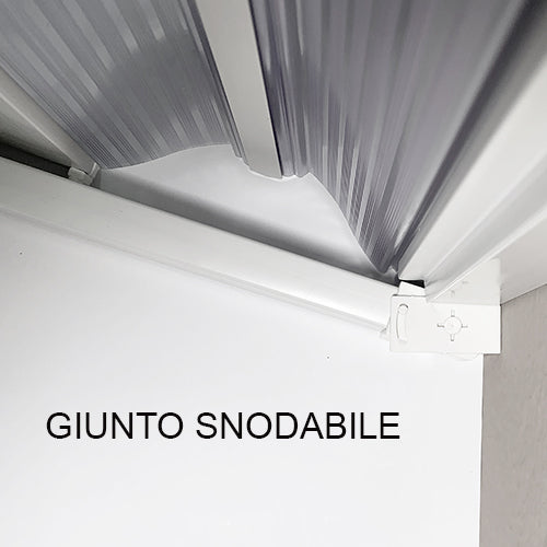 Mampara De Ducha 2 Caras Con Abatimiento Reducido. Línea Mod. Rosy Plisse