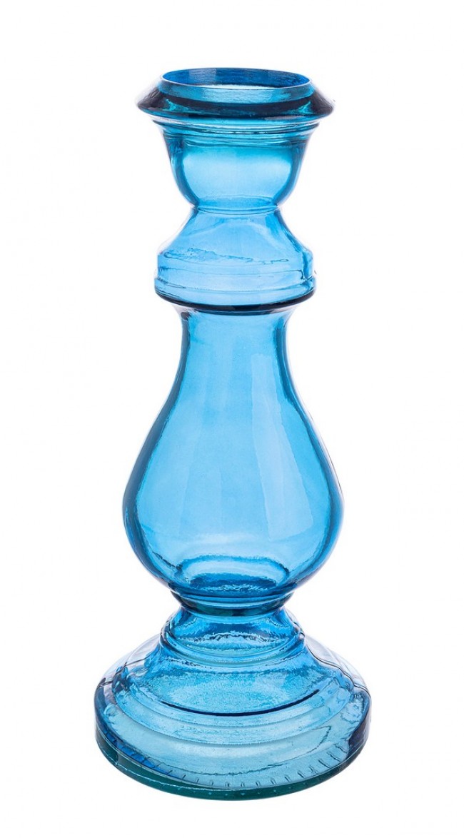 4x Candelabro Vt Jody Zafiro Azul H40