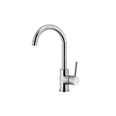 Mezclador de lavabo con caño giratorio en "U"