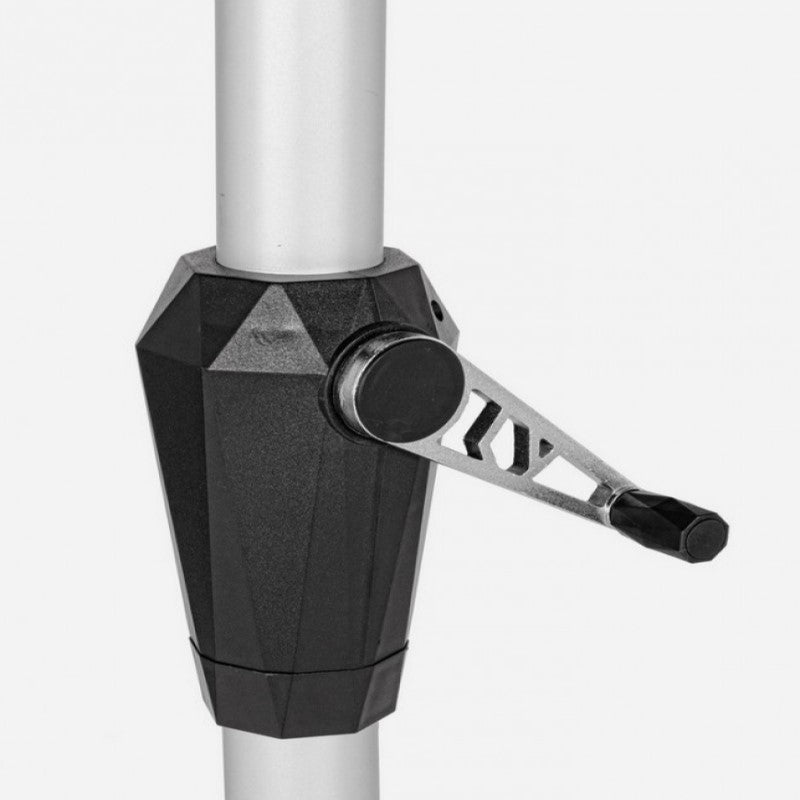 Paraguas Viena de aluminio gris oscuro.