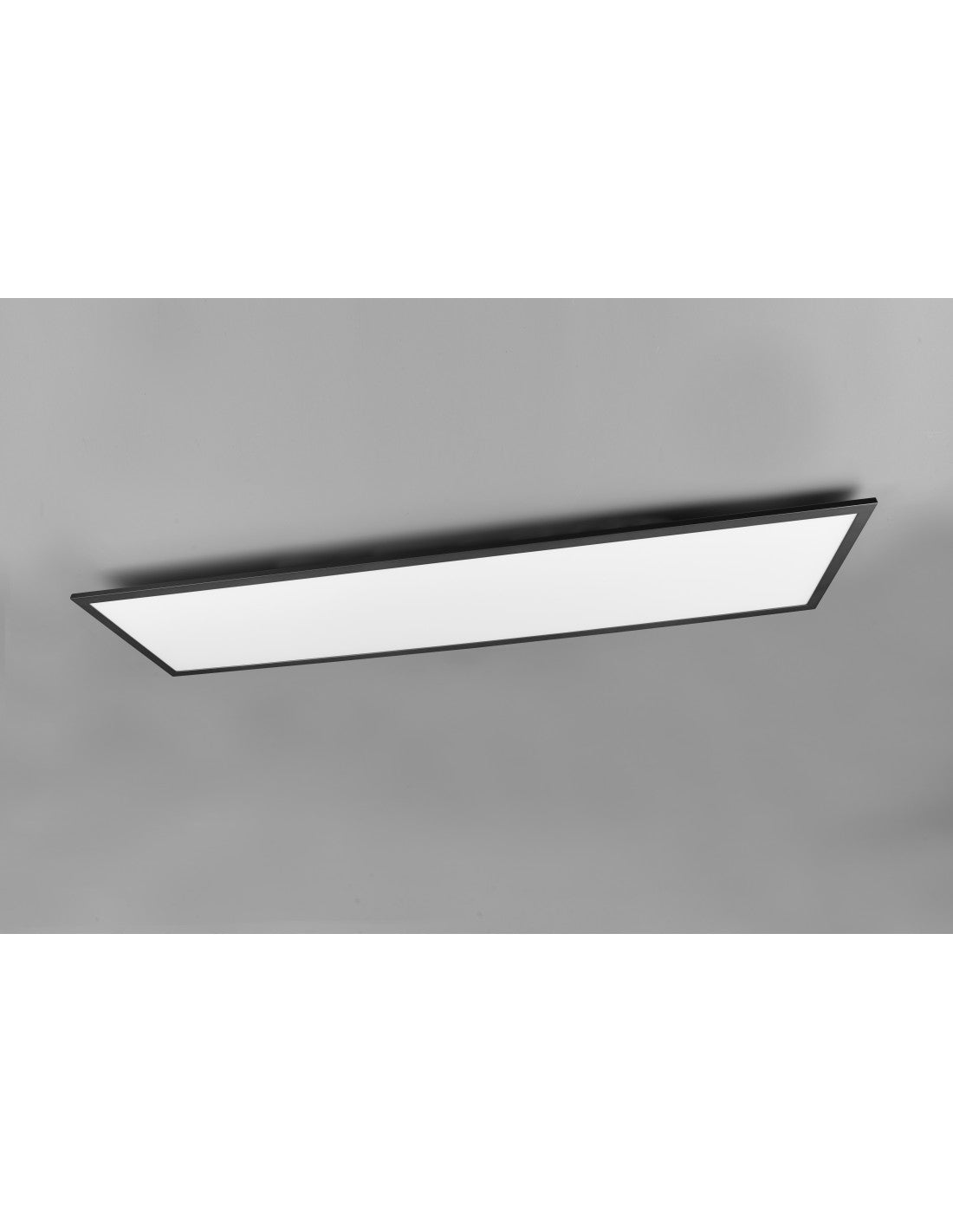 Lámpara de techo con apliques rectangulares modernos, atenuador LED, iluminación Alpha Black Trio de 34w