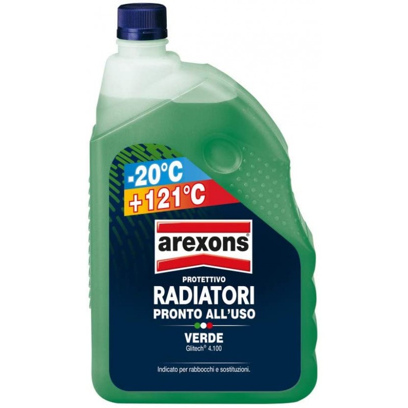 Arexons Líquido protector anticongelante para radiadores hasta -20°C/+121°C 2 litros