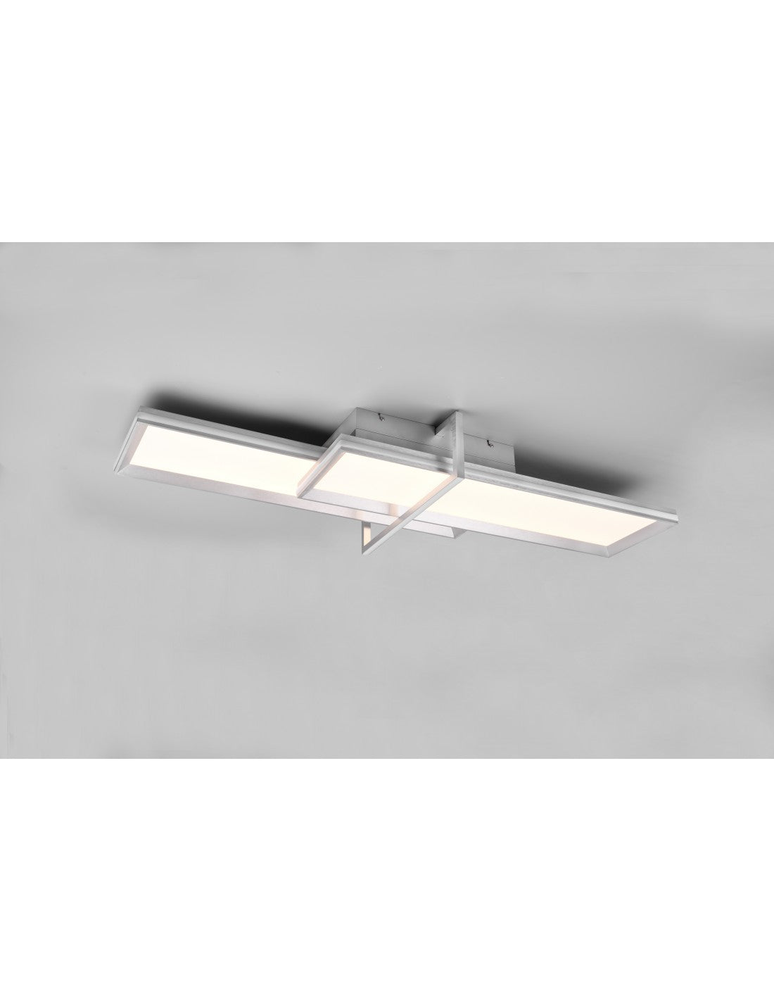 Lámpara de Techo 2 Rectángulos LED Dimmer Charleston Aluminio Trio Lighting