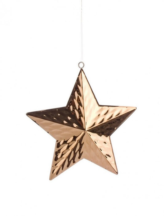 4x Colgante Estrella Chapado en Cobre M