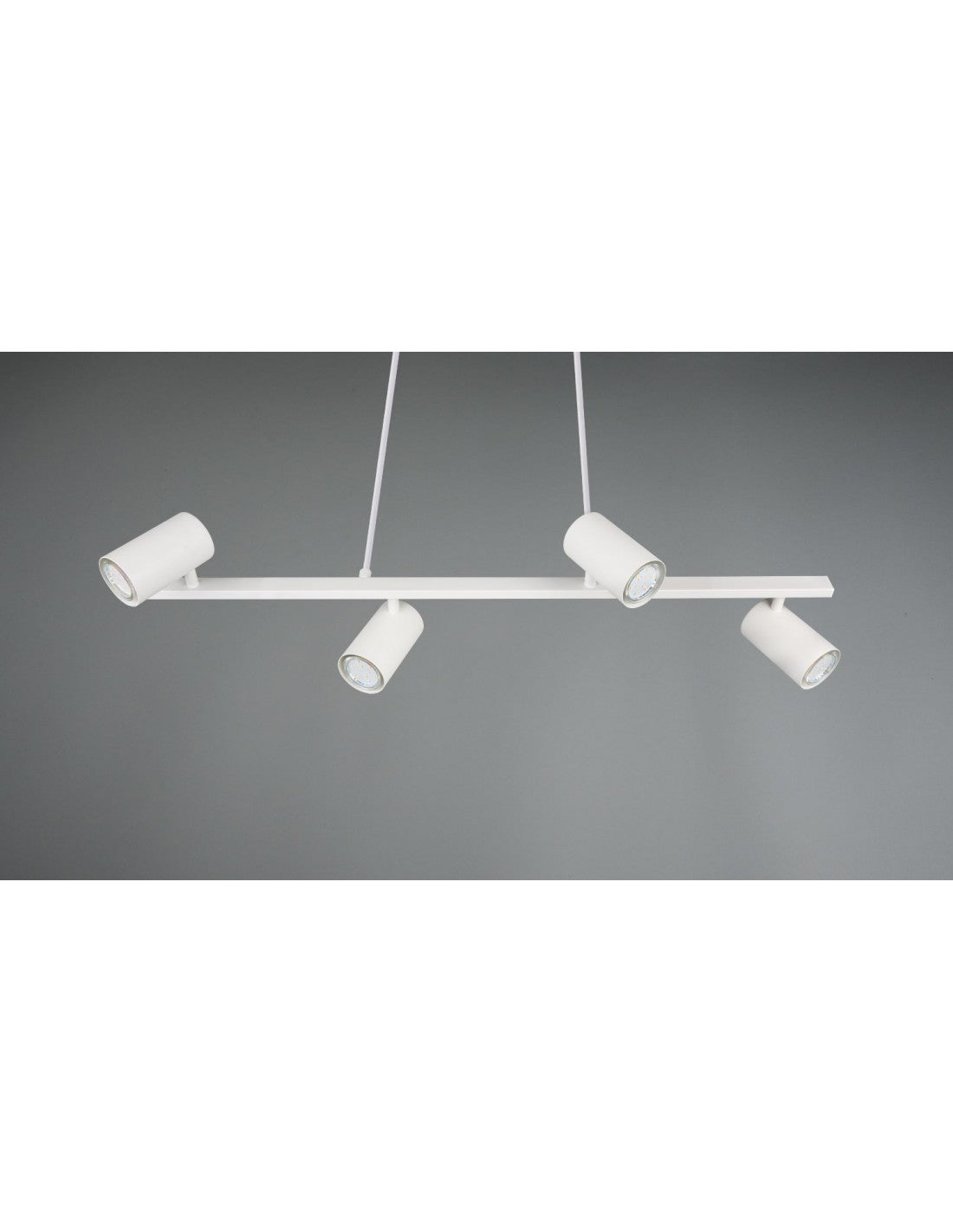 Suspensión Blanca 4 Focos Orientables GU10 Marley Trio Lighting