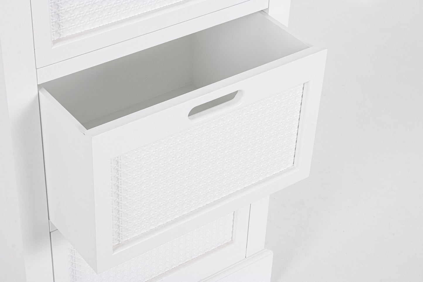 Cómoda Dorotea blanca de 4 cajones