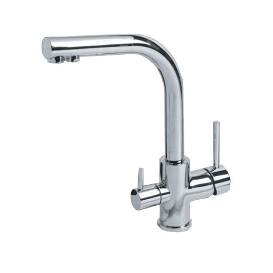Rubinetto miscelatore per lavablo finitura cromo h.25x21 cm EFFEZ