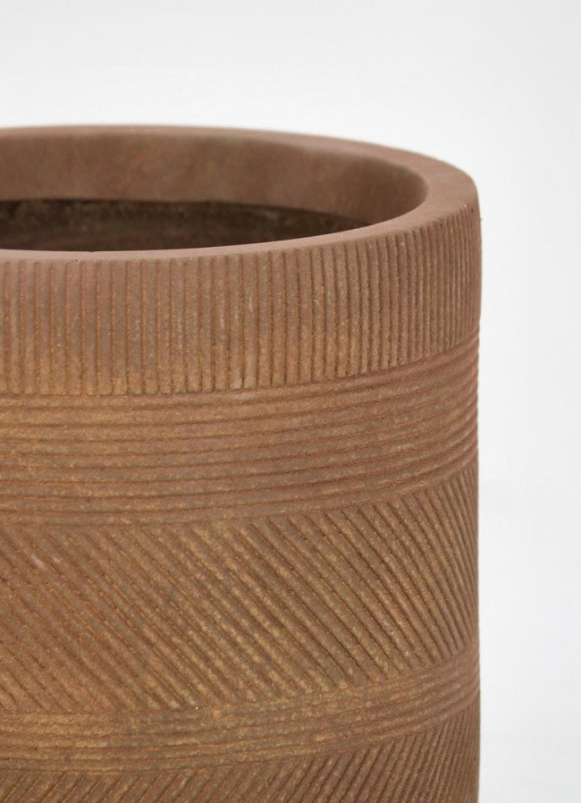 Set4 Porta Jarrón Rigo Cil Oxidado