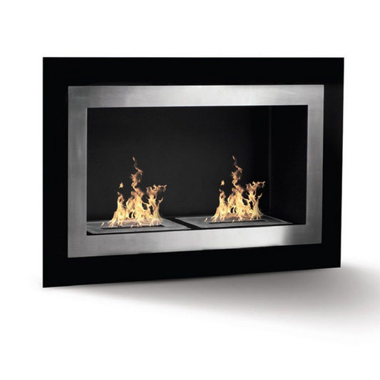 DIVINA FIRE Chimenea de bioetanol biochimenea empotrable de pared PECHINO L90 x H55 x P17