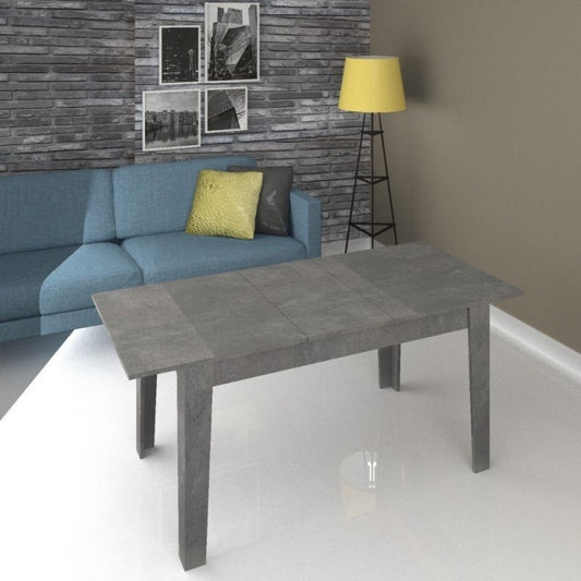 Mesa extensible de madera Cemento 140-180x80 cm TOLMEN