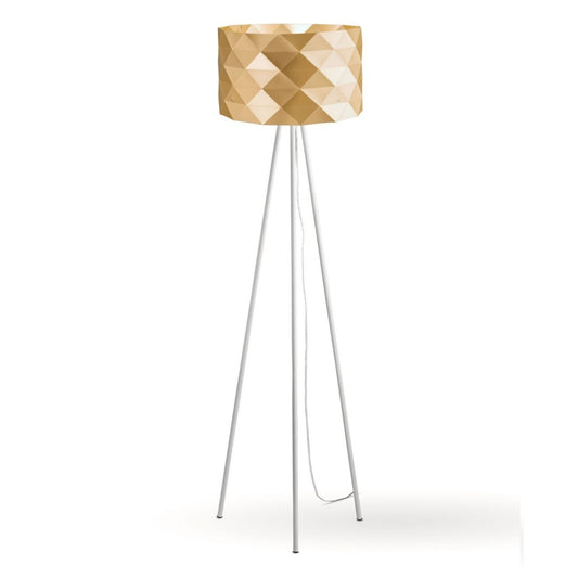 Lámpara de pie trípode New Gold en metal cm. 40x146h