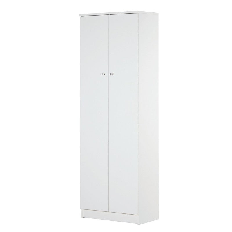 Armario multiusos dos puertas blanco 62x34x h182 cm