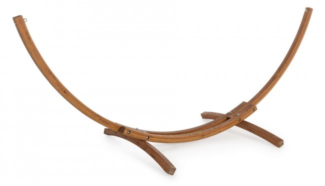 Soporte para hamaca de madera.