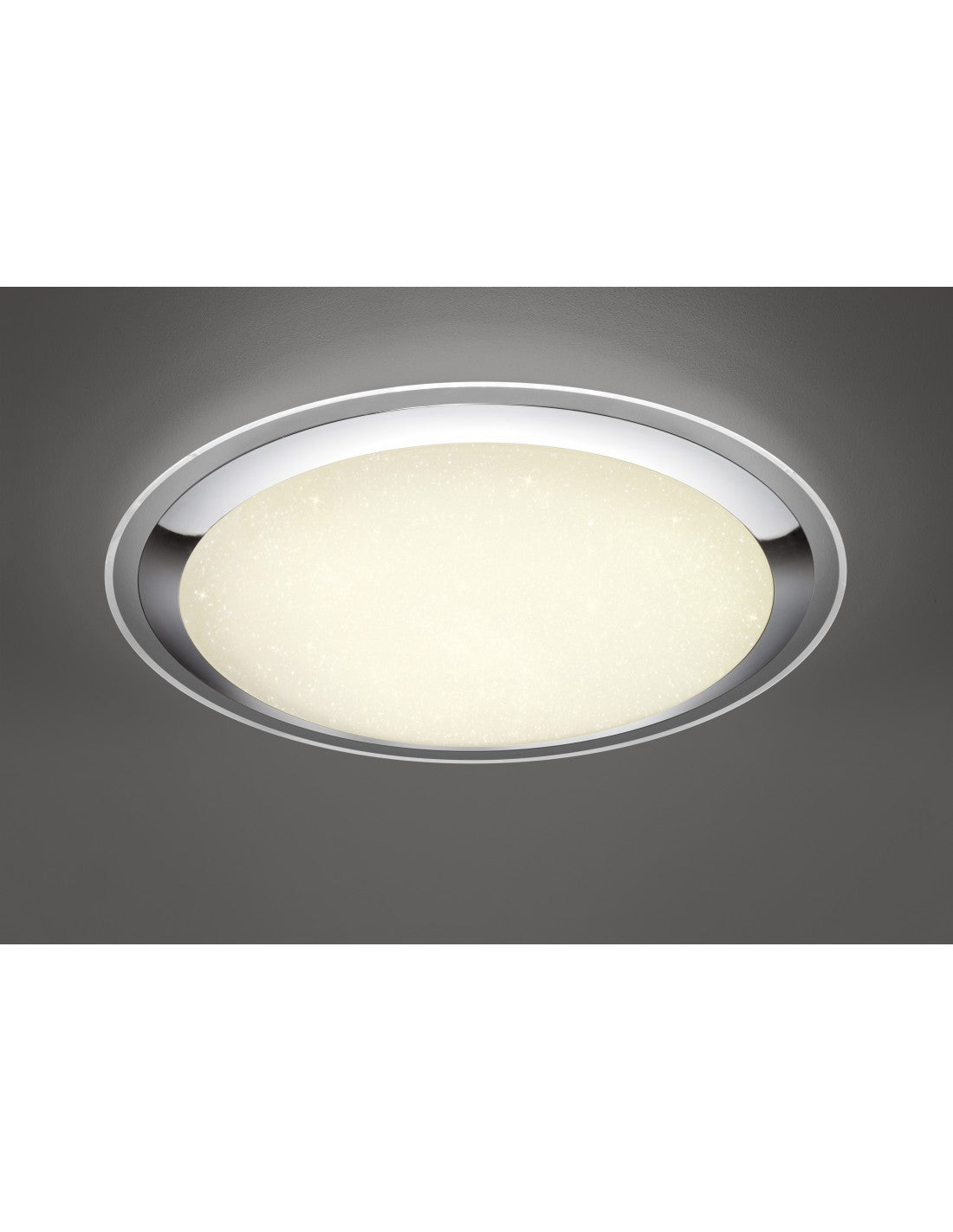 Lámpara de techo LED grande Dimmer Miko Glitter Ø85 cm Trio Lighting