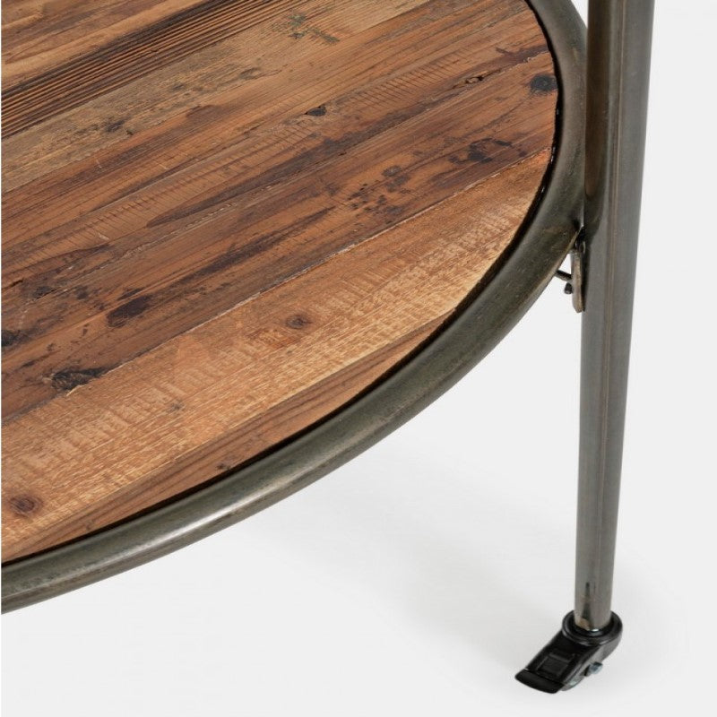 Expositor industrial con techo y ruedas D103X199h cm