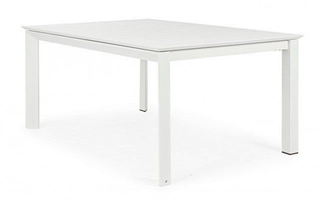 Mesa de jardín extensible Konnor blanca