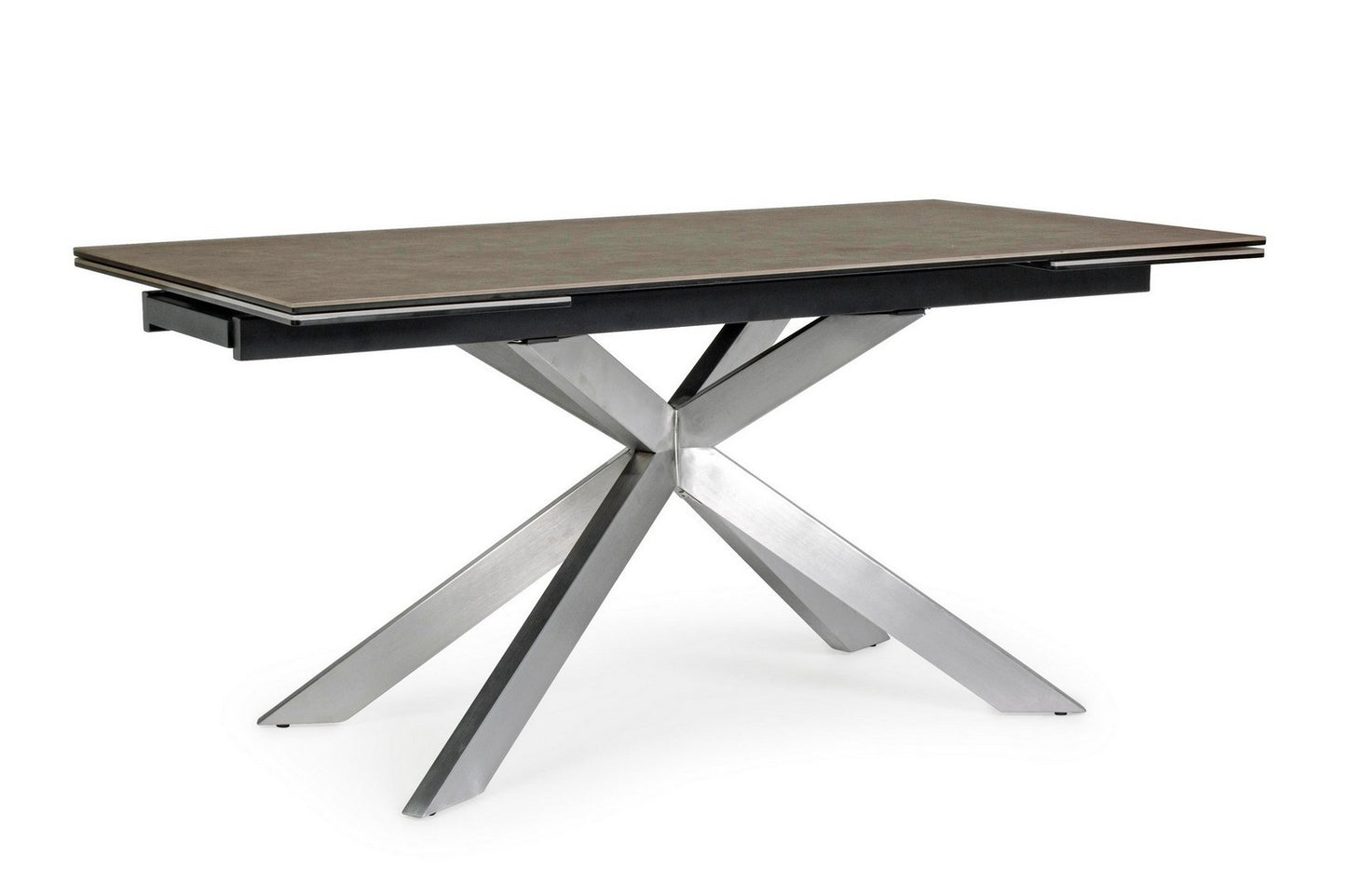 Mesa extensible Arzachel acero cerámico 160-240 x 90 cm