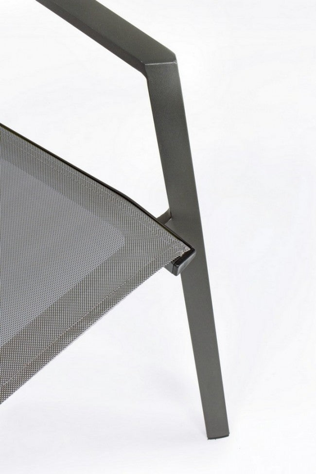 Silla de jardín Cruise de aluminio antracita