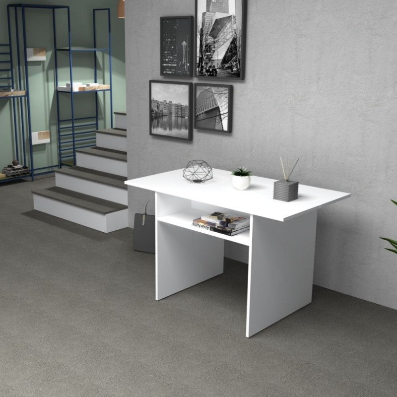 Mesa consola plegable Alerce blanco IKEBANA 120x40x h76 cm