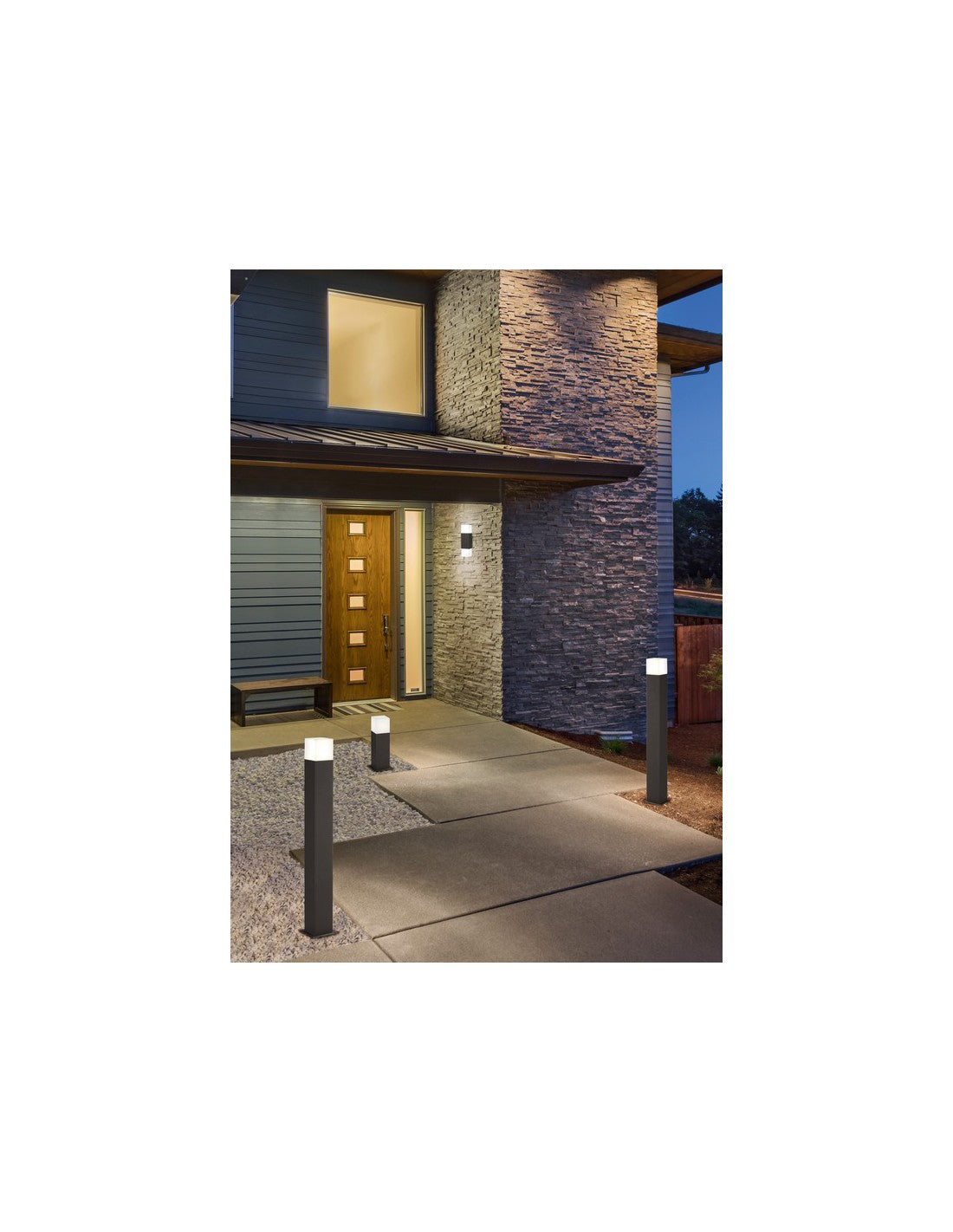 Aplique Exterior Doble Led Hudson Antracita Trio Lighting