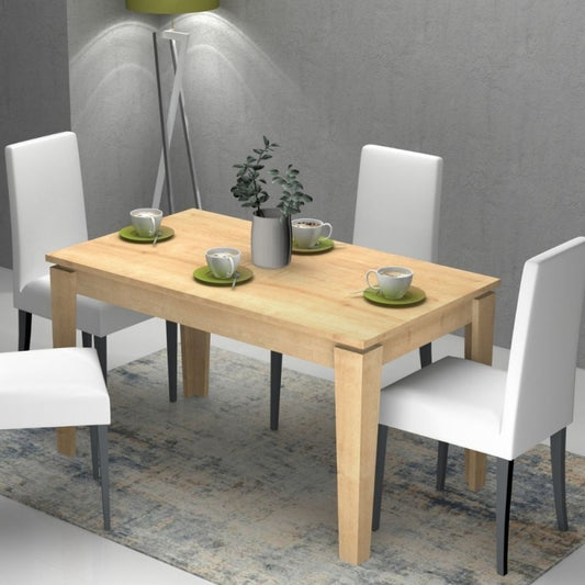 Mesa extensible Roble MEGARON 120-160X80 cm